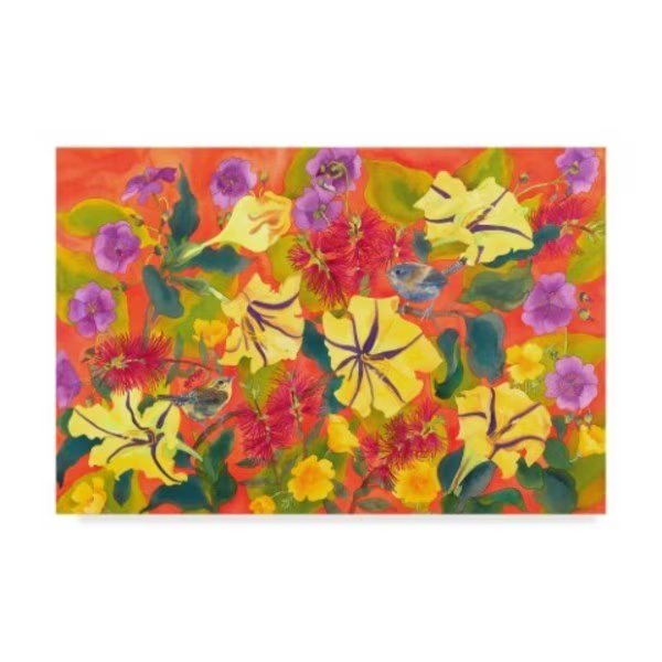 Carissa Luminess 'Spring Joy' Canvas Art, 22x32, Trademark Fine Art, Mfr#: ALI25640-C2232GG
